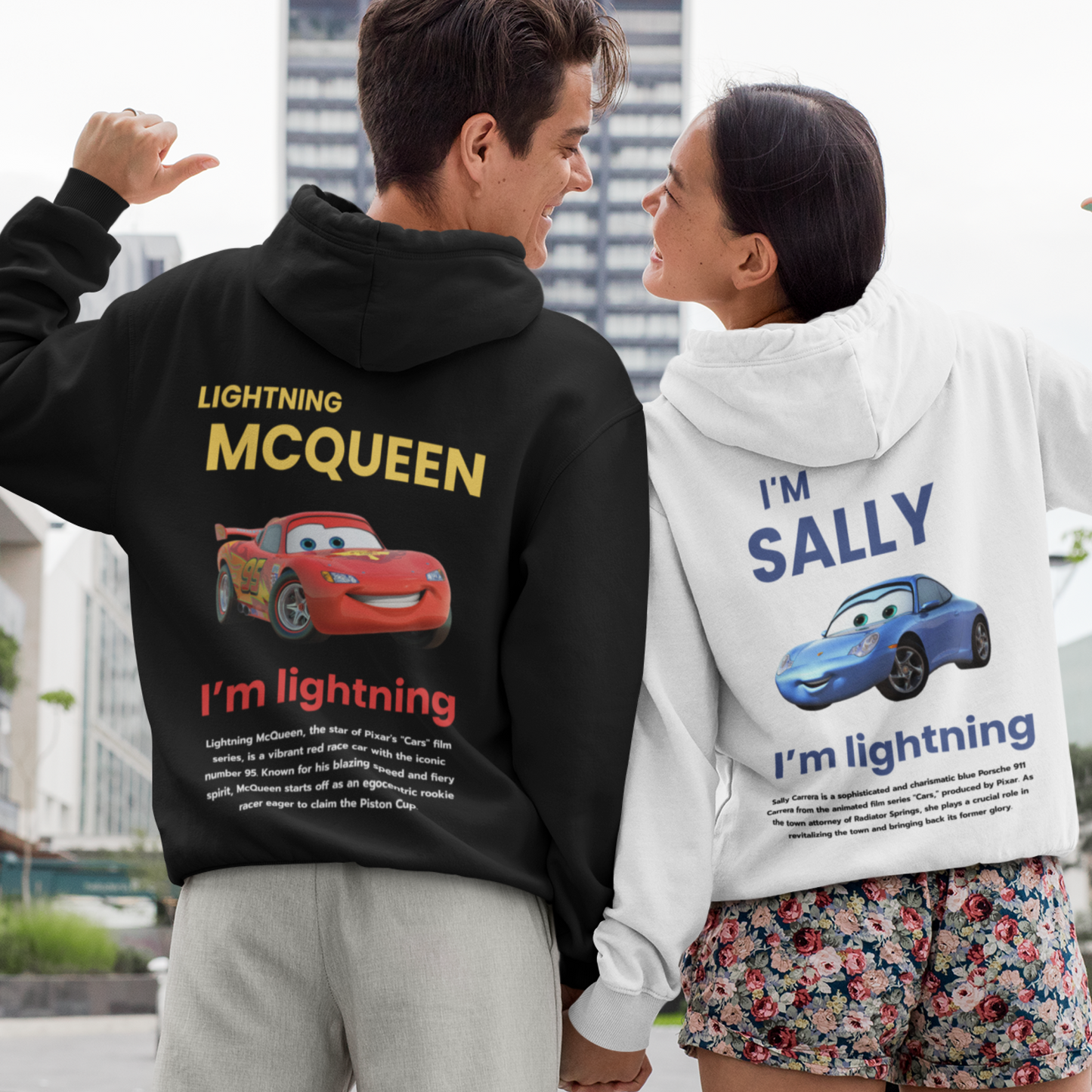 Cars McQueen and Sally (Set of 2) - Hoodie/Hooded Sweatshirt