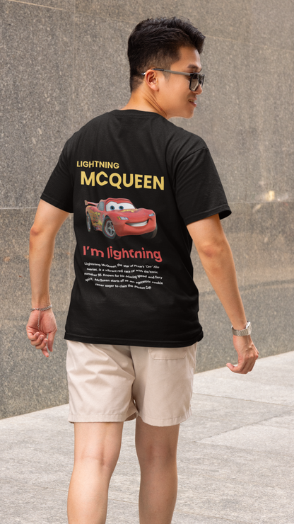 Lightning McQueen from Cars - Regular Fit Tee/T-Shirt