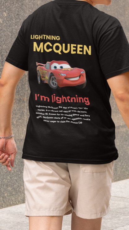 Lightning McQueen from Cars - Regular Fit Tee/T-Shirt