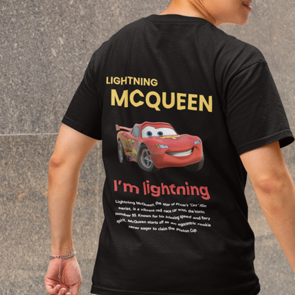 Lightning McQueen from Cars - Regular Fit Tee/T-Shirt