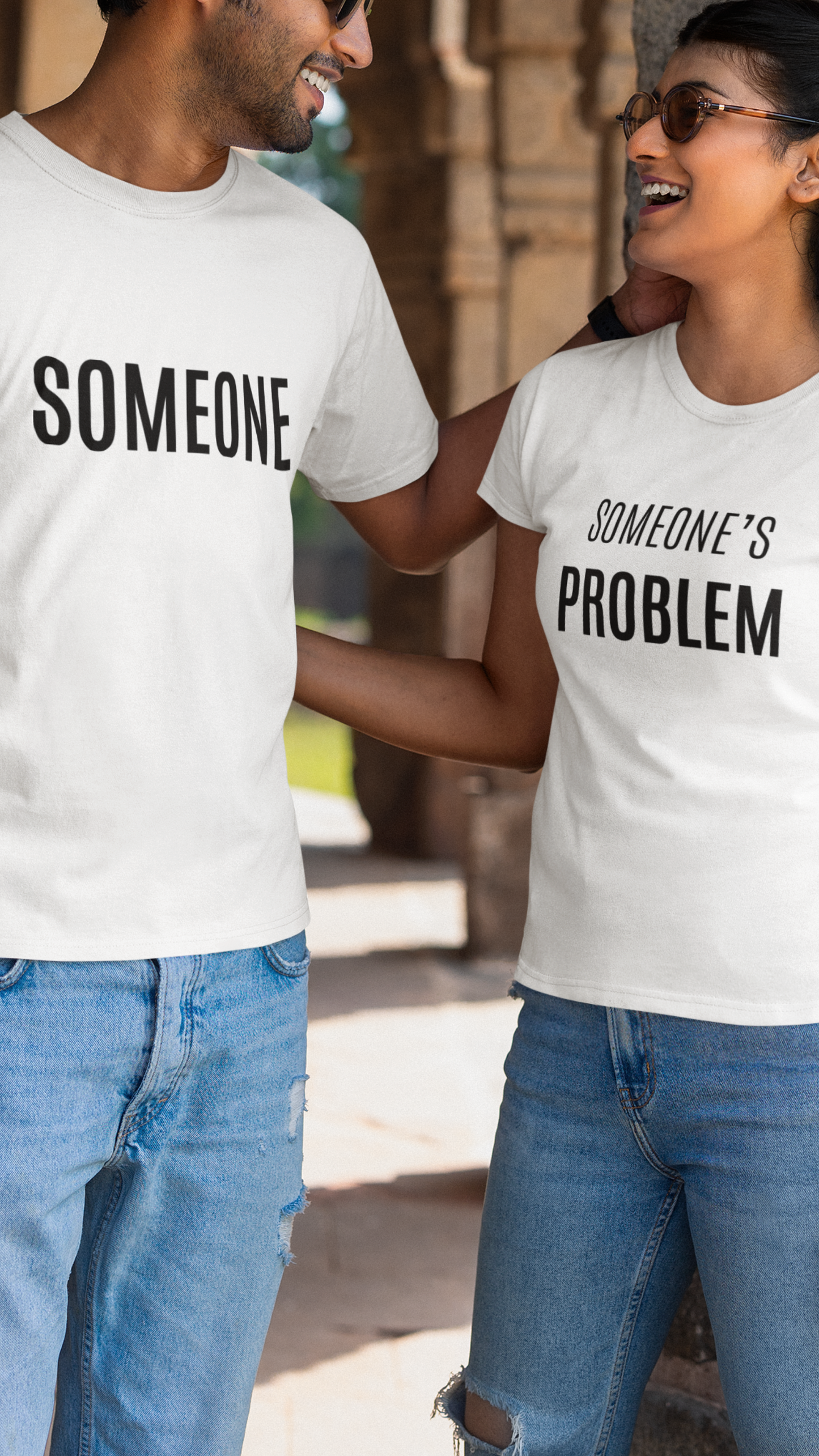 Someone & His Problem (Set of 2) - Couple Regular Fit Tees